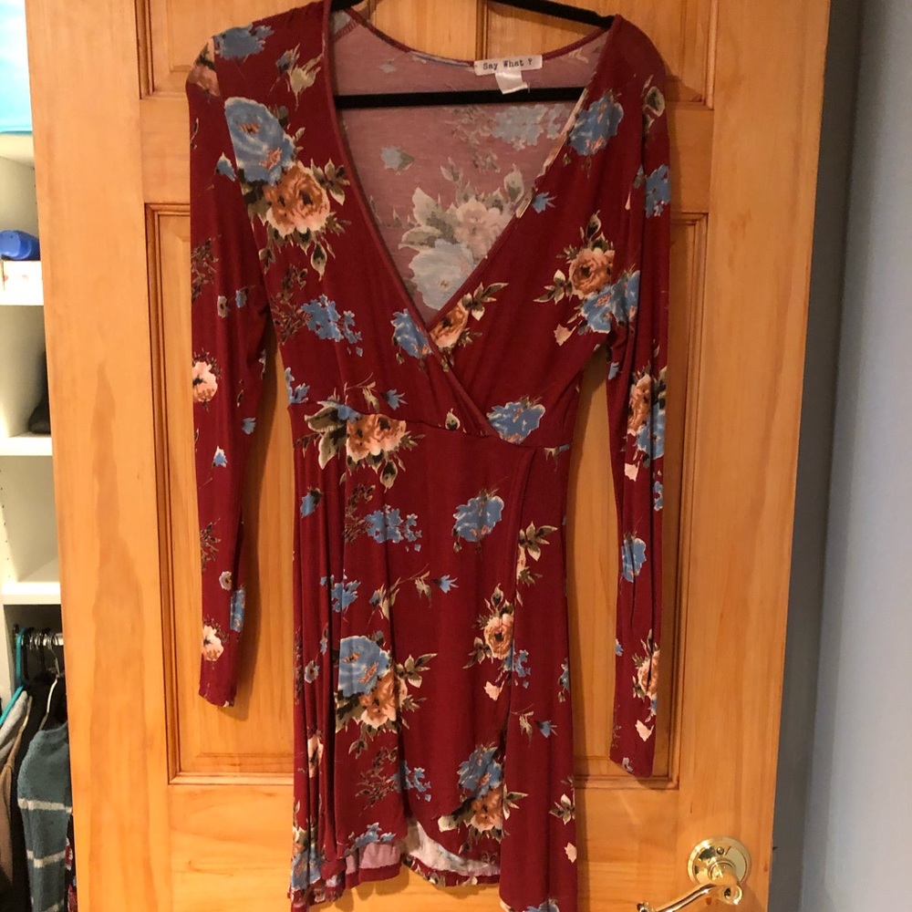 Floral Wrap Dress
